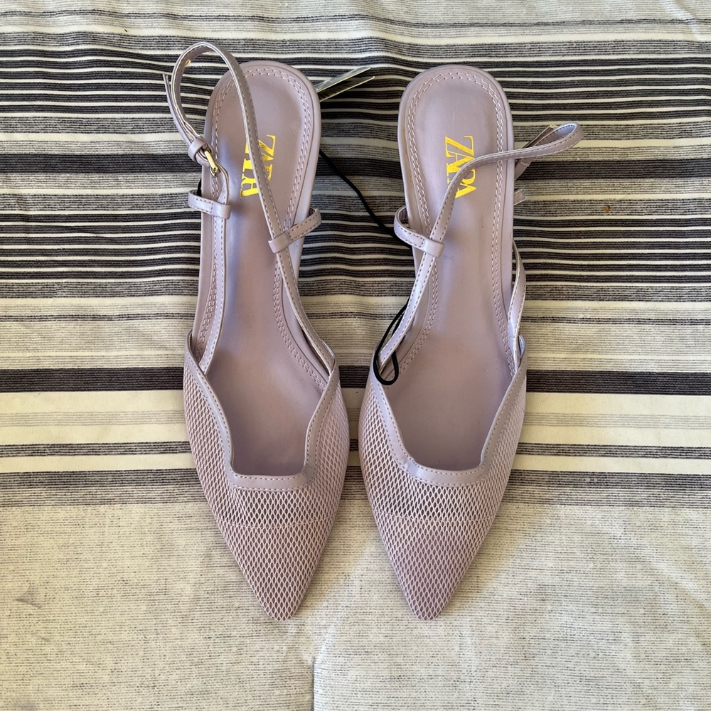 Zara Slingback Heeled Shoes